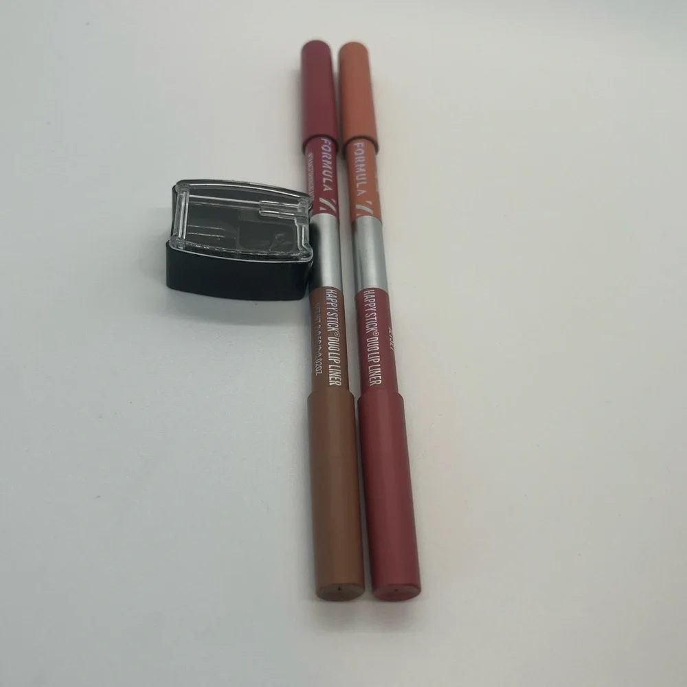 Formula Z Cosmetics Happy Stick Duo Lip Liner+Sharpener +3Lipsticks Color Instit